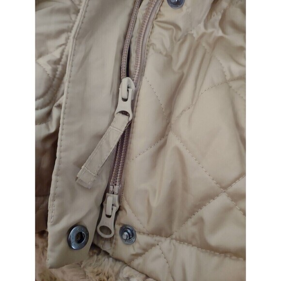 Nwot Columbia Women's Large Copper Crest Quilted Novelty Jacket Tan Insulated - Picture 9 of 11